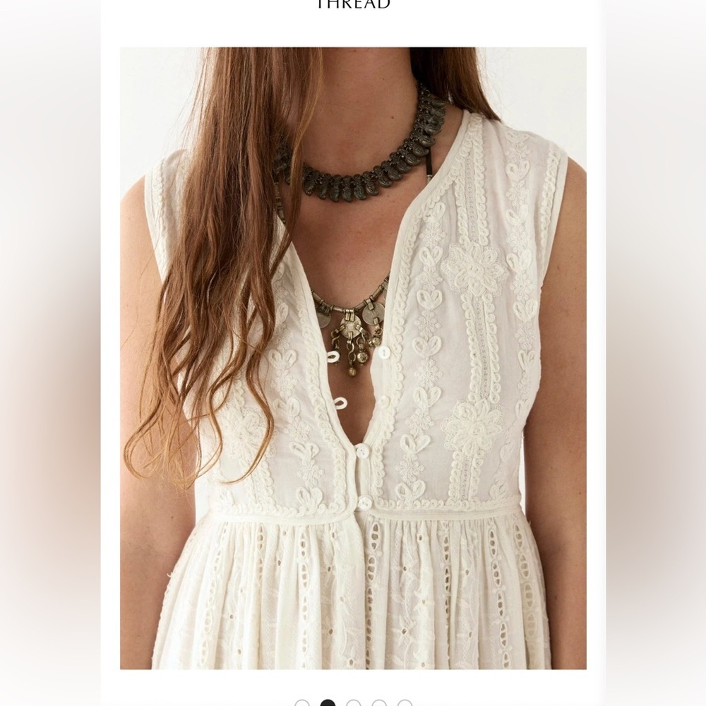 NEW MAISON HOTEL amandine dress in lord byron pearl - Picture 5 of 15